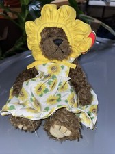 Ty Beanie Baby Susannah The Sunflower Bear With Tag And Errors