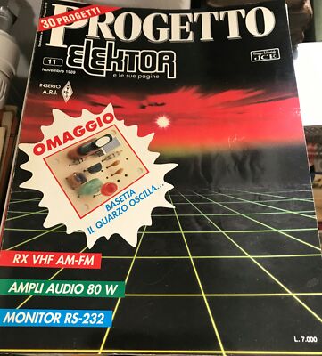 PROJECT ELEKTOR 11/89: RX VHF AM, 80W Audio Amp, RS-232 Monitor