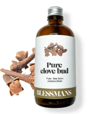 PURE ESSENTIAL Clove bud essential oil 100% pure, tooth ache relief, therapeutic grade