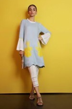 Pakistani Sana Safinaz Shalwar Kameez Kurta Kurti Embroidered Sz L