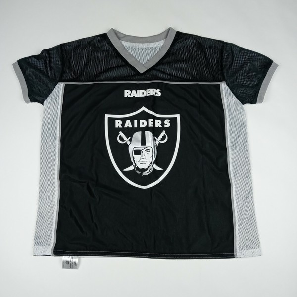 Las Vegas Raiders Reversible Flag Football Jersey NFL Boys Youth Size