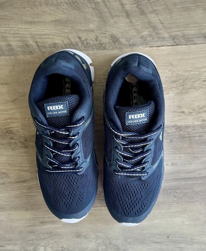 RBX Live Life Active Unisex Kids Athletic Running Shoes Navy Blue Size 3.5 - Image 3 of 4