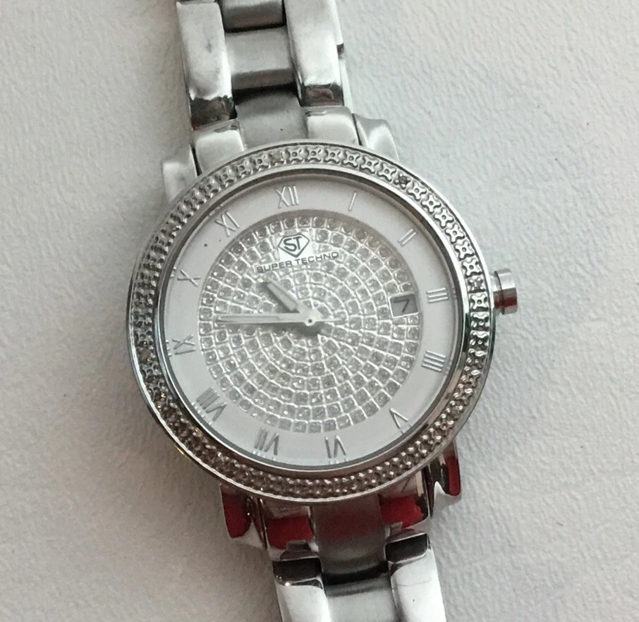 Supertechno Women\'s Wristwatch Heart Silver Hearts Super Techno Watch Womens | eBay main image 3