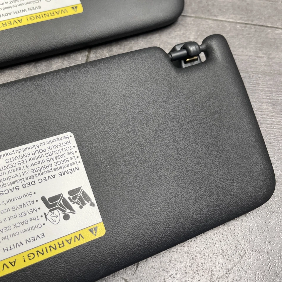 OEM 2015-2021 PORSCHE MACAN DELANTERO IZQUIERDO Y DERECHO PARASOL PERSIANA VISERA NEGRA Foto 4 de 4