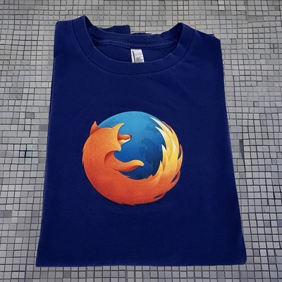 Vintage Mozilla Firefox Promo Technology Shirt Men s Large - Made In USA