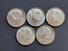 Lot of 5 Different 40% Silver Kennedy Half Dollars 1965-1966-1967-1968D-1969D