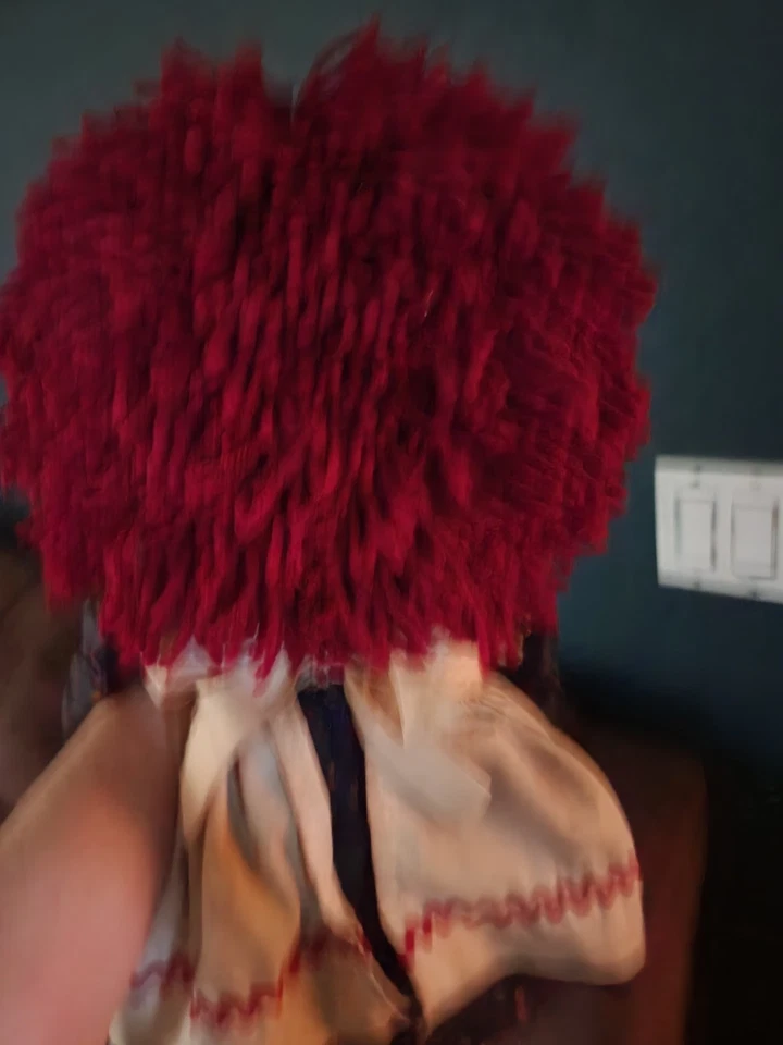 Vintage Feito à Mão Raggedy Ann 25" - Imagem 3 de 3