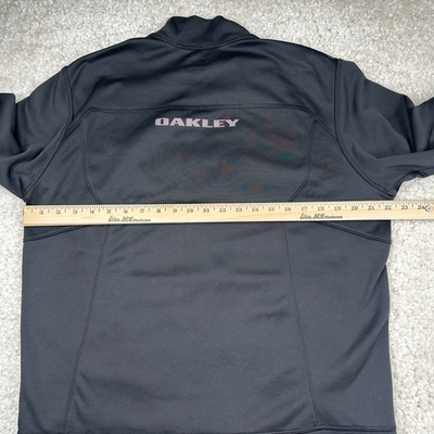 Oakley Jacket Mens Large Black Full Zip Active Performance Wicking