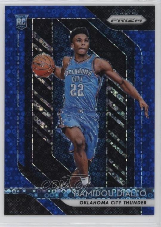 2018-19 Panini Prizm Fast Break Blue Prizm 130/175 Hamidou Diallo #9 5n1