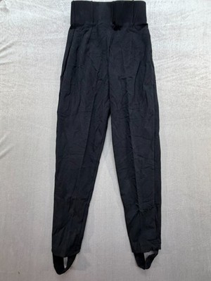 Tapemeasure Petites Leggings Made in USA Small Black Cotton Lycra Stirrups