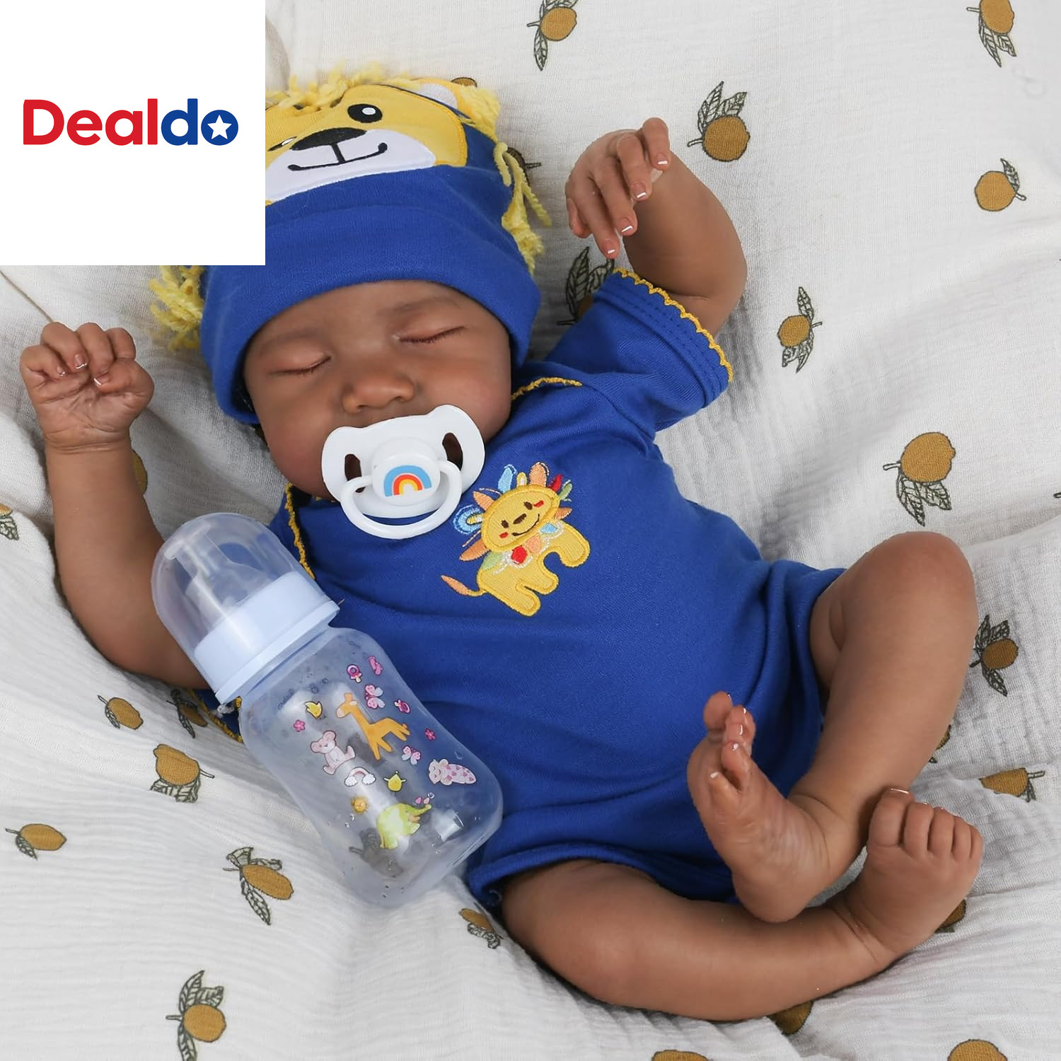 Realistic Reborn Baby Dolls Black - 18 Inch Newborn Baby African American, Soft