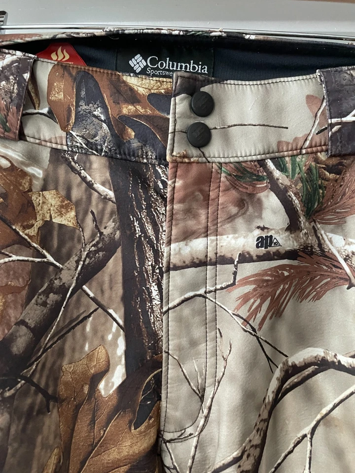 Columbia PHG Thermal Comfort Omni Heat Hunting Pants Sz L Mens Realtree Camo - Image 2 of 4
