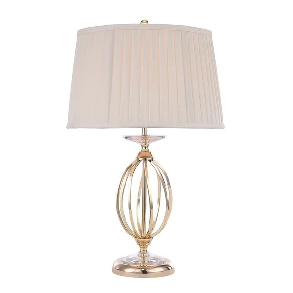 Tischleuchte Schreibtischlampe Beistelllampe Messing H 58Cm Wohnzimmerlampe-image