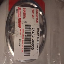 2007-2025 Toyota Oem Rear Back Door Chrome Emblem Badge 75432-06030 Genuine New 2007-2025 Toyota Oem Rear Back Door Chrome Emblem Badge 75432-06030 Genuine New