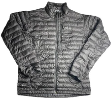 Rab Men's Black Microlight Jacket Nikwax Hydrophobic Down Pertex Quantum Sz XL