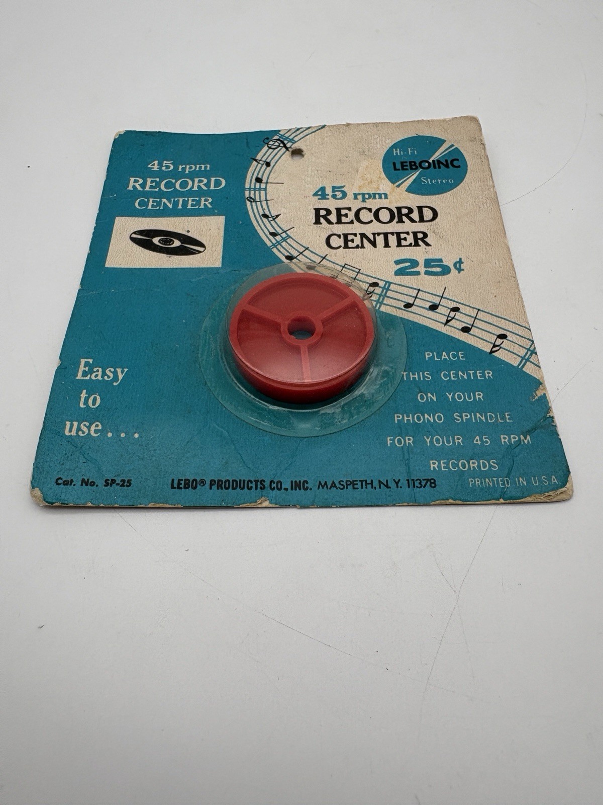 Vintage Leboinc  45 RPM Record Center Adapter – Sealed