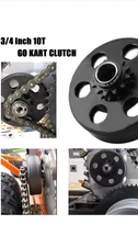 MOOSUN Minibike Go Kart Clutch 3/4" Bore 10 Tooth 10T for 40/41/420 Chain 