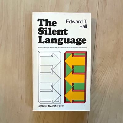 Edward T. Hall The Silent Language Anchor Books Edition Paperback 1973