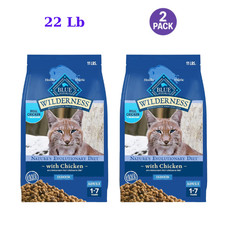 Blue Buffalo Wilderness Indoor Adult Dry Cat Food - Grain Free, Chicken - 22 Lb