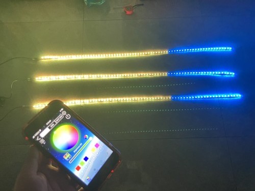 For Grill Slingshot 3PCS 5FT Strips Light Music APP 60" Waterproof Single Row - Picture 3 of 14