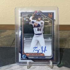 2024 Bowman Draft 1st Chrome Prospect Autograph Auto #CPA-TSN Trey Snyder HD