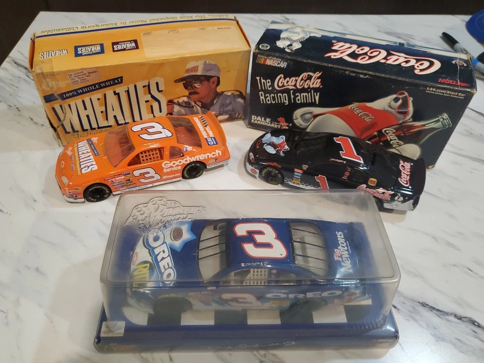 LOTE DE 3 COCHES DIECAST WHEATIES OREO & COCA COLA Dale Earnhardt Jr & SR 1/24  Foto 4 de 4