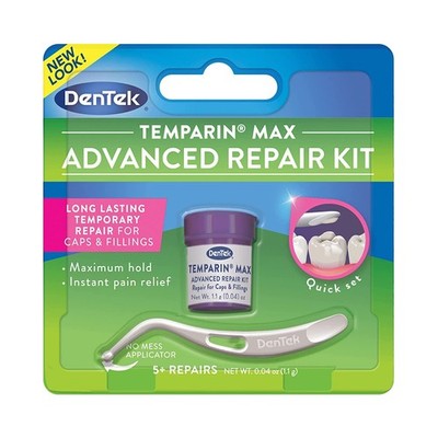 DenTek Temparin Max Advanced Dental Repair Kit, 13+ 1 Count (Pack of 1) 