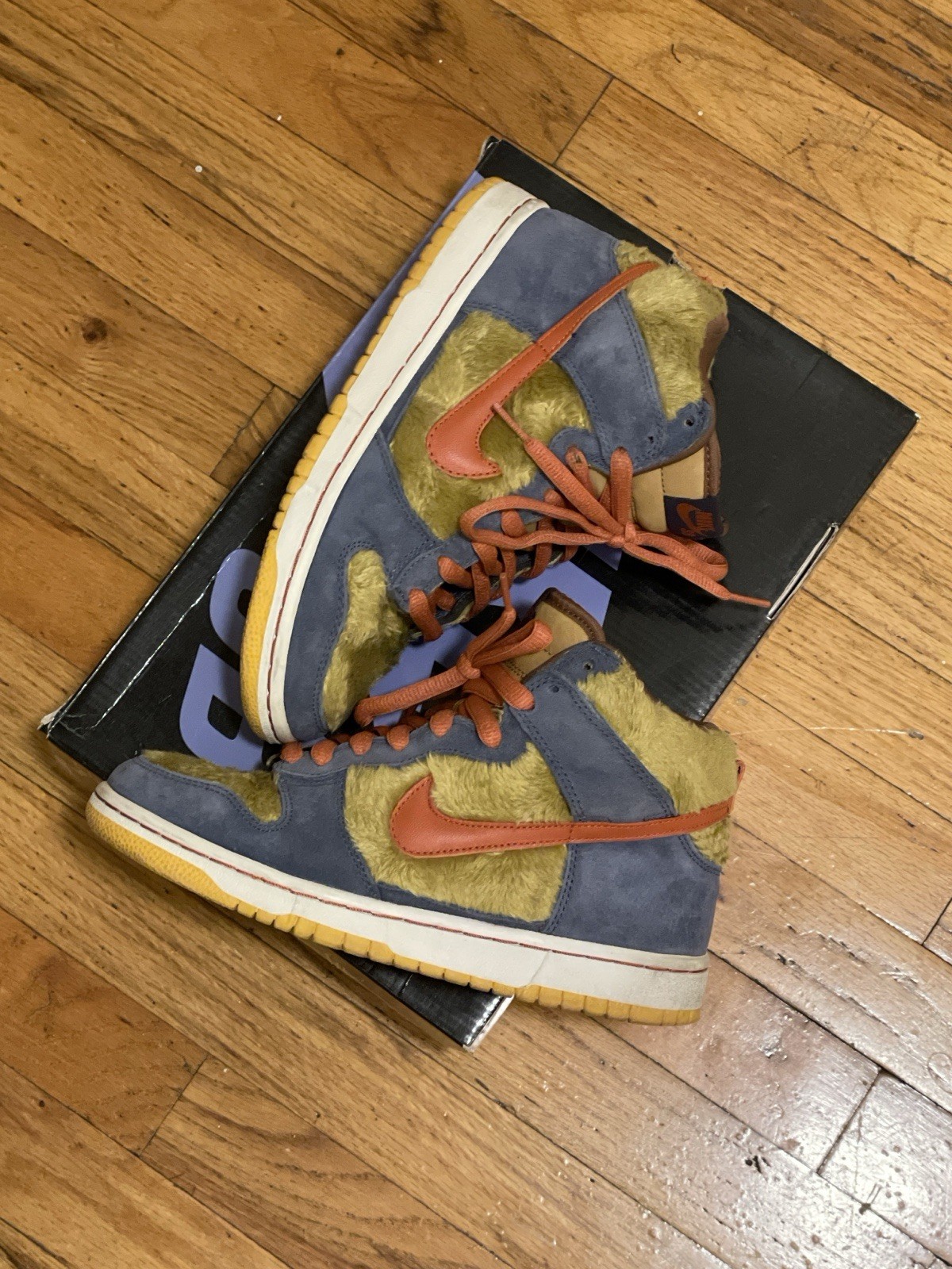 Authentic Rare Size 6 Nike SB Papa Bear & Dr. Feelgood Dunks image 8