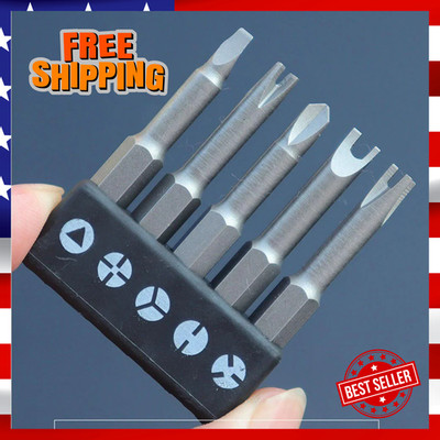5PCS Special-Shaped Screwdriver-Set U Y Shape Triangle Screwdriver Bit Tool