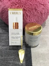 TRULY Coco Cloud After Shave Serum & Luxury Butter + Mini Gold Spatula SET NEW A