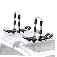 2 in 1 Aluminum Folding Kayak Rack J Bar Car Roof Rack for Canoe Surf Board