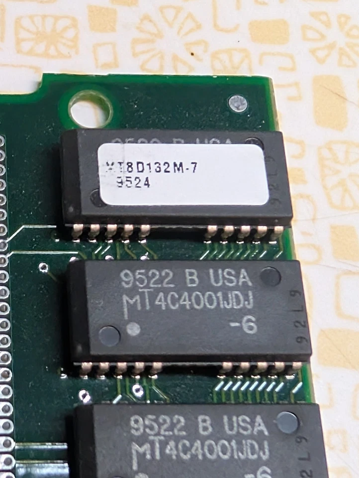 2x MT8D132M-7 Micron 4MB FastPage non-Parity 60ns 5v 72-Pin Memory Module - Image 3 of 3
