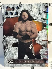 AJ Styles 2025 Topps Chrome WWE x Cactus Jack White Refractor #20