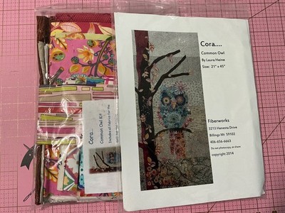 Laura Heine CORA Quilt Kit + Pattern 21 x 45 OWL OOP