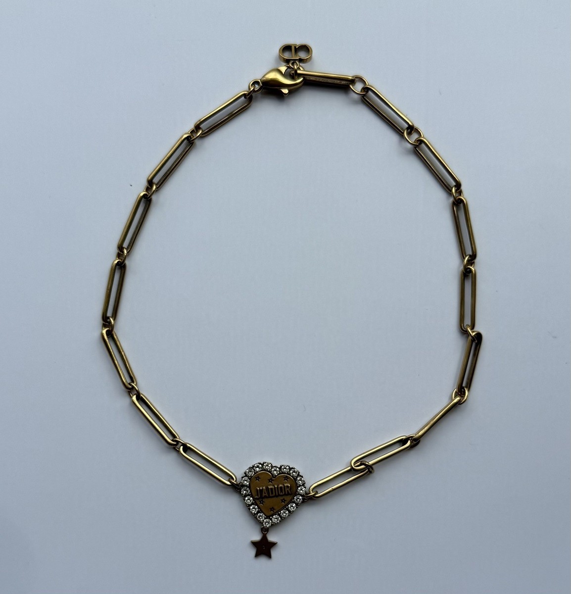 Dior J'Adior Vintage Choker Necklace Gold Tone with Rhinestones | eBay