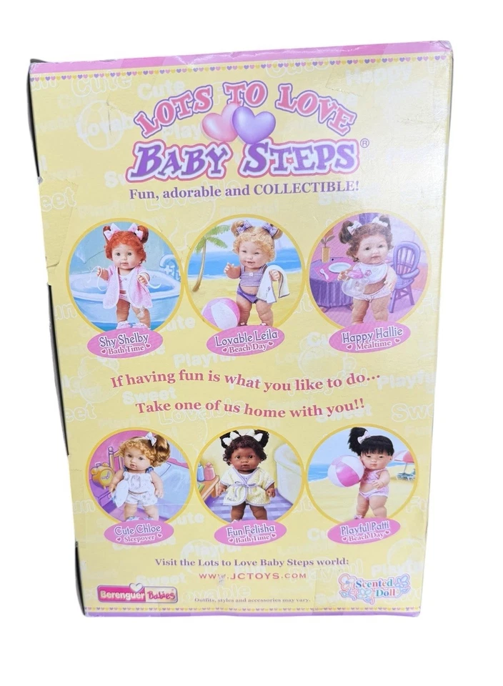 Berenguer Lots To Love Baby Steps Happy Hallie Doll 10” JC Toys 2005 New In Box - Image 4 of 4