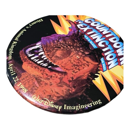 Cuenta atrás para la extinción día de apertura miembro del elenco pin botón reino animal 1998 - Imagen 4 de 5