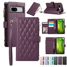 Shockproof Zipper Stand Wallet Case With Strap for Google Pixel 10 Pro Xl 9 8 7