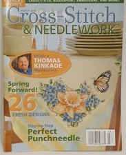 Cross Stitch Needlework Magazine MARCH 2007 Needlepoint Embroidery 26 DESIGNS