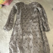 Gray Heart Pattern Salwar Kameez 3-Piece Set for Women