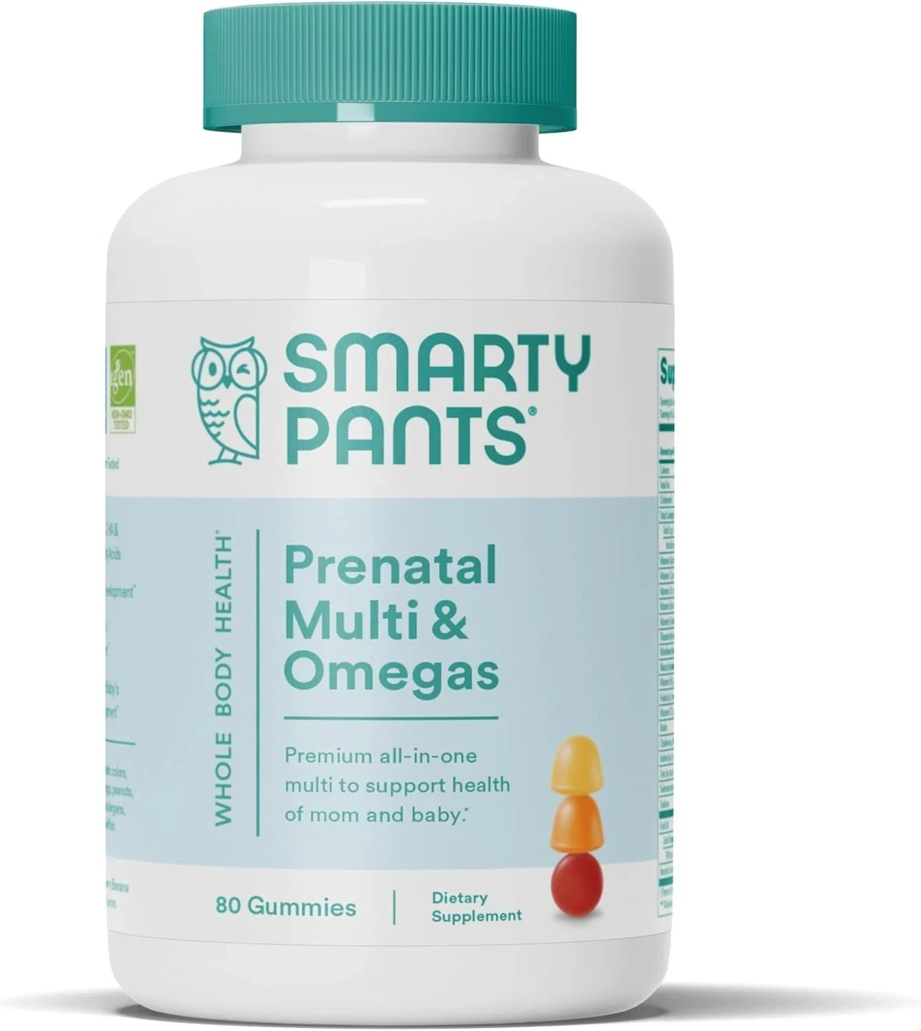 Miss Smarty Pants Kids Prebiotic Probiotic Gummies Strawberry Creme 4B CFU for Immunity 60 Count