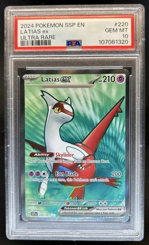 2024 Pokemon Surging Sparks Latias Ex #220/191 PSA 10 GEM MINT