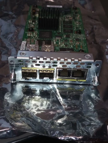 Cisco NIM-2GE-CU-SFP 2-port Gigabit Ethernet dual-mode GE/SFP, Network Interface