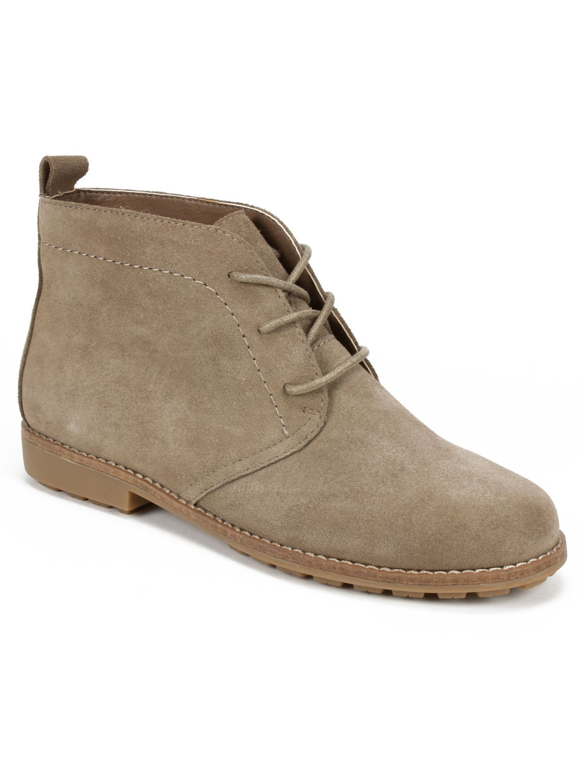 WHITE MOUNTAIN Womens Brown Lug Sole Auburn Round Toe Leather Booties 8 M