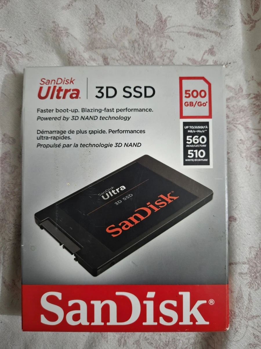 SanDisk SATA III 500 GB Storage Capacity Solid State Drives for