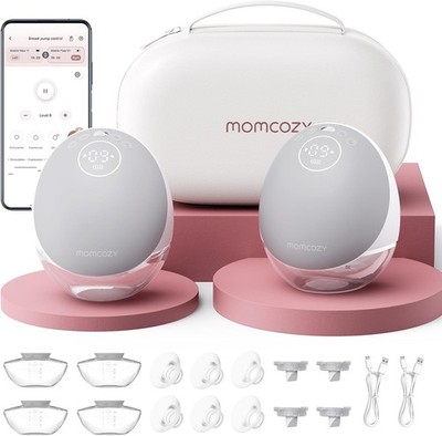 Momcozy Mobile Flow M9 Breast Pump, Hands Free Upgraded, App Discreet Control