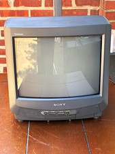 Sony Trinitron KV-13M20 13in Gray CRT TV 480i NTSC Coax/Composite