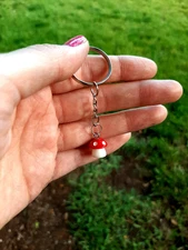 Tiny Mushroom Keychain / Mushroom Keychain / Cute Gifts / Handmade / Keychains 