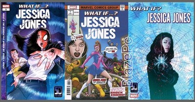 What If Jessica Jones #1 Cover A B C Variant Set Option Marvel 2026 Presale 7/15