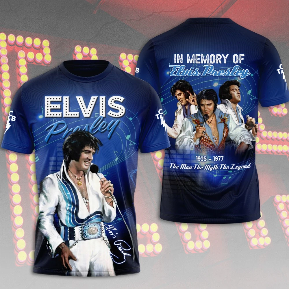 Elvis Presley 3D Unisex T-Shirt - Music Band Fan Gift